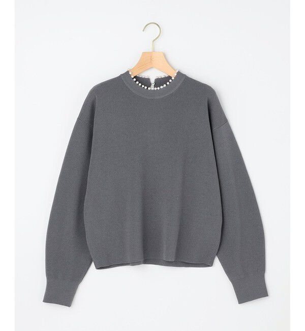 組曲「【WEB限定】パール釦畦ニット プルオーバー」|ニット・セーター|