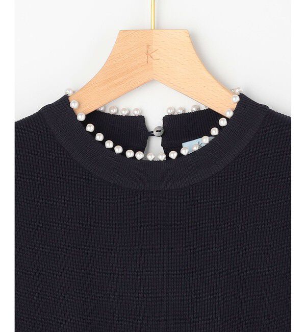 組曲「【WEB限定】パール釦畦ニット プルオーバー」|ニット・セーター|
