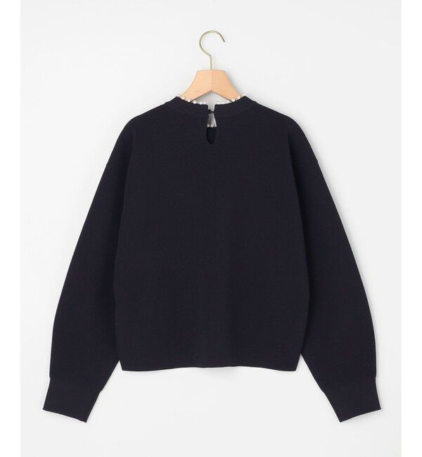 組曲「【WEB限定】パール釦畦ニット プルオーバー」|ニット・セーター|