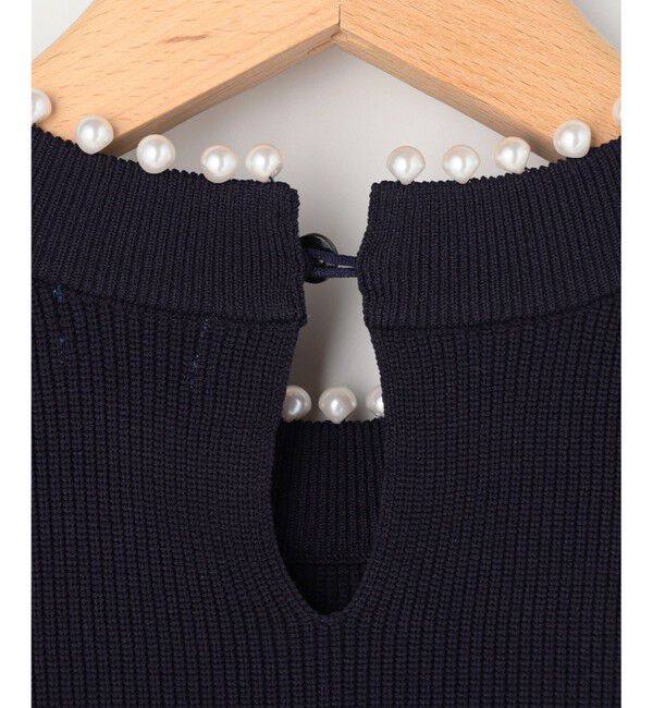 組曲「【WEB限定】パール釦畦ニット プルオーバー」|ニット・セーター|