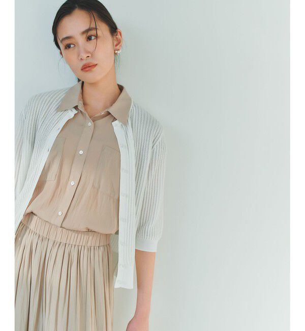 組曲「【前後着用可】レーシーニット カーディガン」|カーディガン|