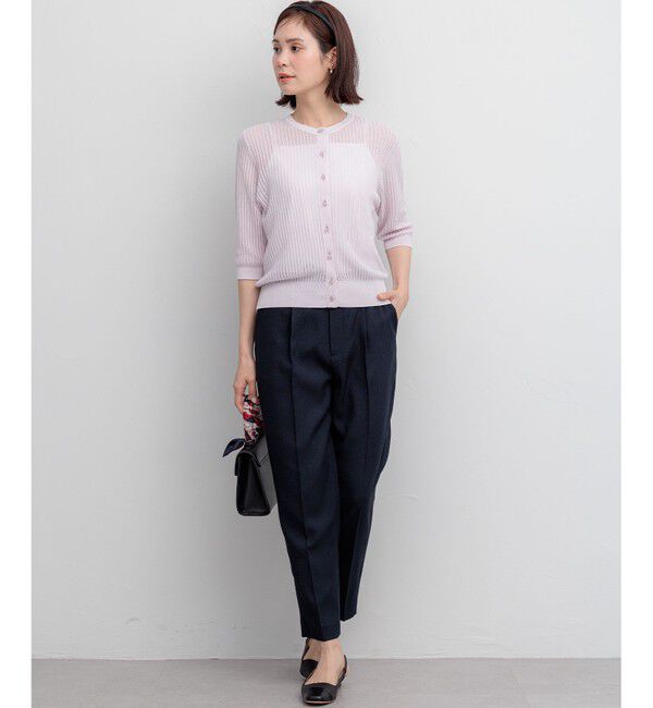 組曲「【前後着用可】レーシーニット カーディガン」|カーディガン|