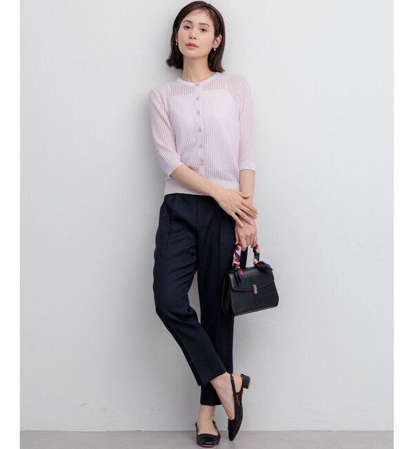 組曲「【前後着用可】レーシーニット カーディガン」|カーディガン|