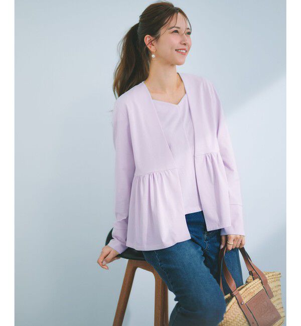 組曲「【美人LABコラボ】ビューティーファンクションジャージー ハートラインアンサンブル」|カーディガン|