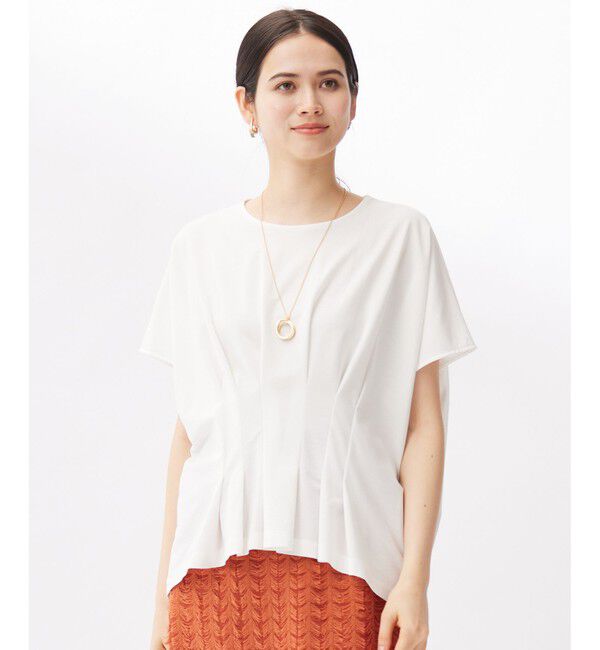 自由区「【セットアップ対応】ハイカウントモクロディ トップス」|Tシャツ・カットソー|オフホワイト