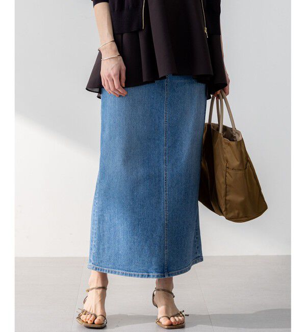 23区「【Oggi3月号掲載/新色追加/洗える】23区DENIM ストレッチ デニムスカート」|スカート|ｽｶｲﾌﾞﾙ