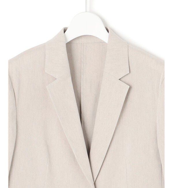 23区「【洗える】リネンレーヨンストレッチ テーラード ジャケット」|テーラードジャケット|