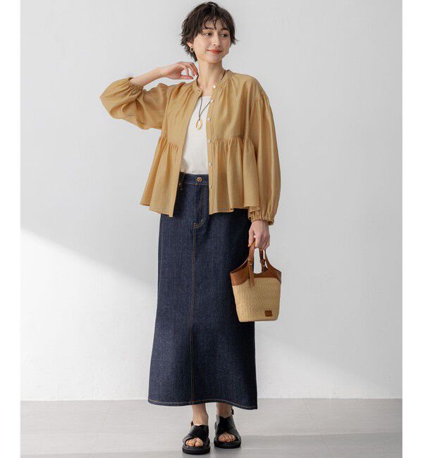 23区「【WEB&一部店舗限定カラーあり】ソフトオーガンジー ボリューム ブラウス」|シャツ・ブラウス|