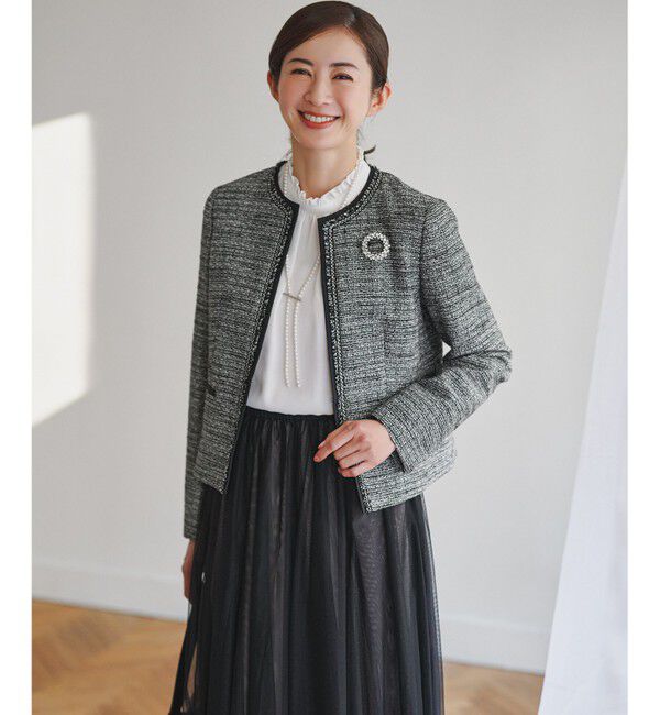 23区「【VERY掲載】バックサテンアムンゼン フリルデザインシャツ」|シャツ・ブラウス|