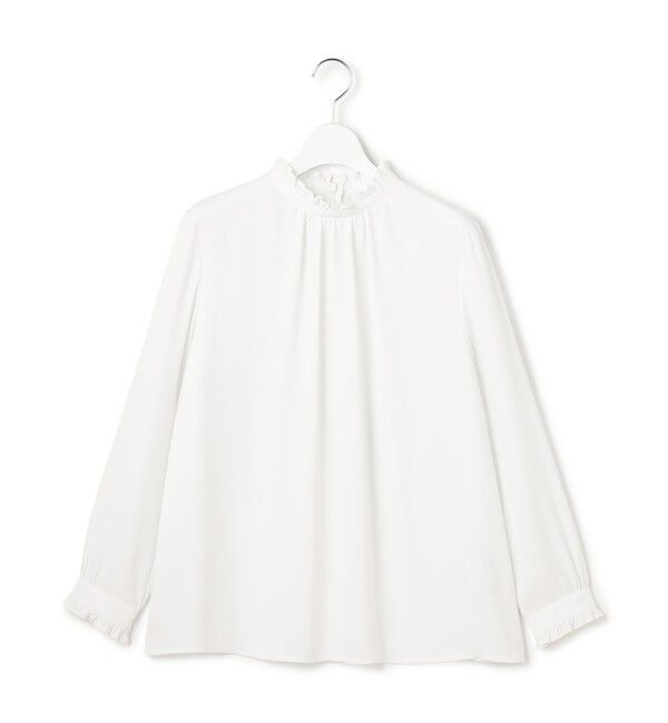 23区「【VERY掲載】バックサテンアムンゼン フリルデザインシャツ」|シャツ・ブラウス|