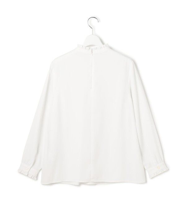 23区「【VERY掲載】バックサテンアムンゼン フリルデザインシャツ」|シャツ・ブラウス|