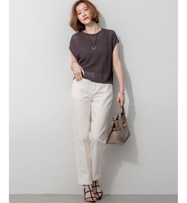 23区「23区DENIM ストレートフィット デニムパンツ」|デニム|