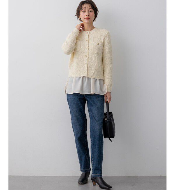 23区「23区DENIM ストレートフィット デニムパンツ」|デニム|