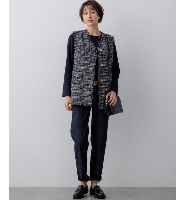 23区「23区DENIM ストレートフィット デニムパンツ」|デニム|