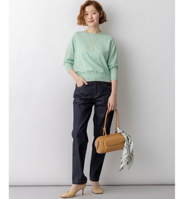 23区「23区DENIM ストレートフィット デニムパンツ」|デニム|