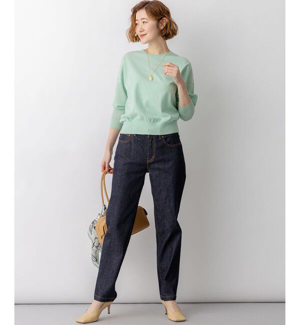 23区「23区DENIM ストレートフィット デニムパンツ」|デニム|