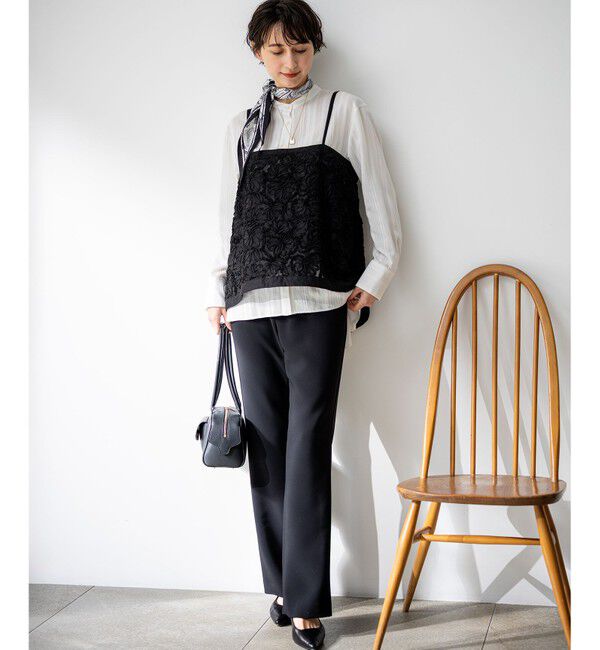 23区「【新色追加】ストレッチダブルクロス フレアパンツ」|その他|