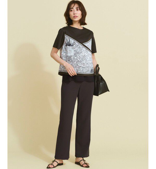 23区「【新色追加】ストレッチダブルクロス フレアパンツ」|その他|