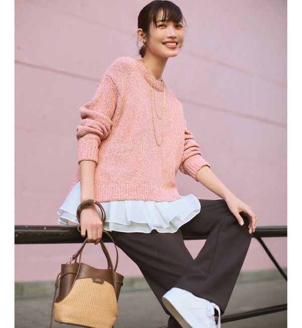 23区「【新色追加】ストレッチダブルクロス フレアパンツ」|その他|