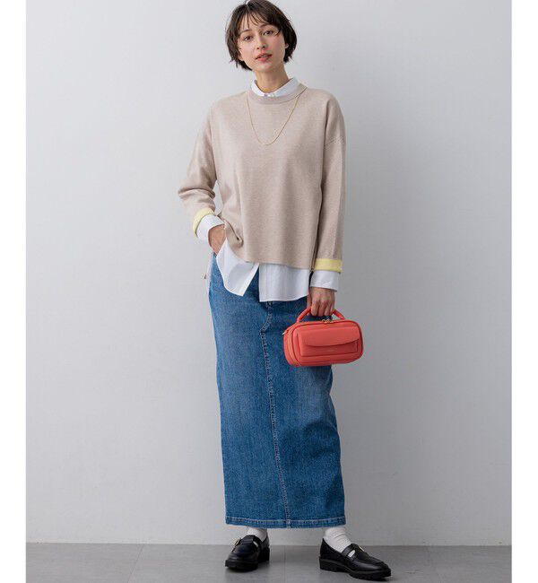 23区「【Oggi掲載・見上愛さん着用】CANCLINI シャーティング ルーズフィットシャツ」|シャツ・ブラウス|