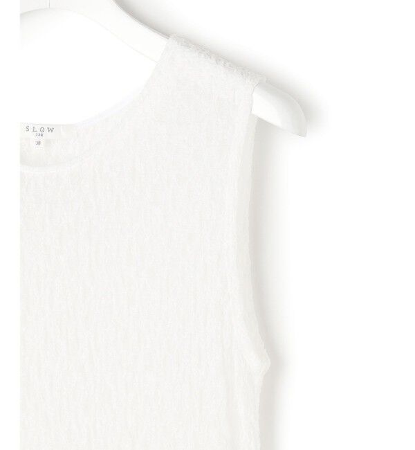 23区「【SLOW/一部店舗限定】リンクルレース レイヤード ワンピース」|ワンピース|