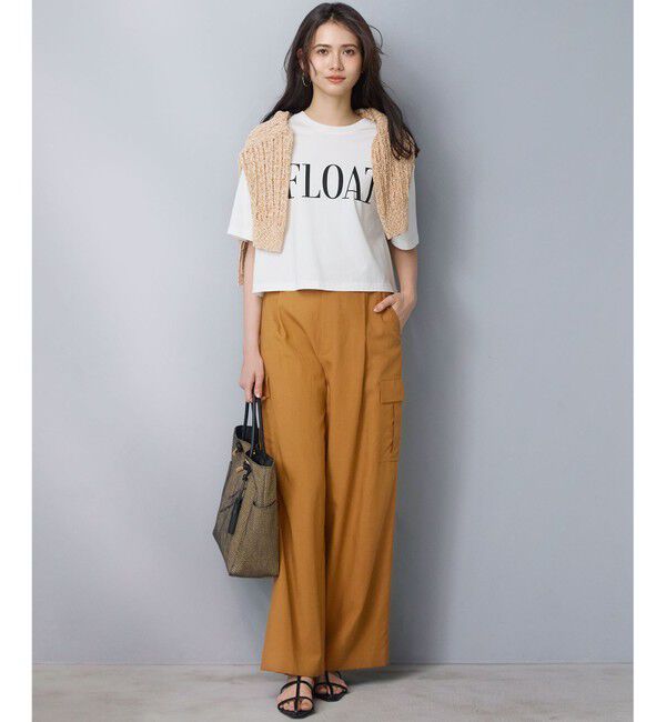 23区「【見上愛さん着用】コットンスラブポプリン カーゴパンツ」|カーゴ|