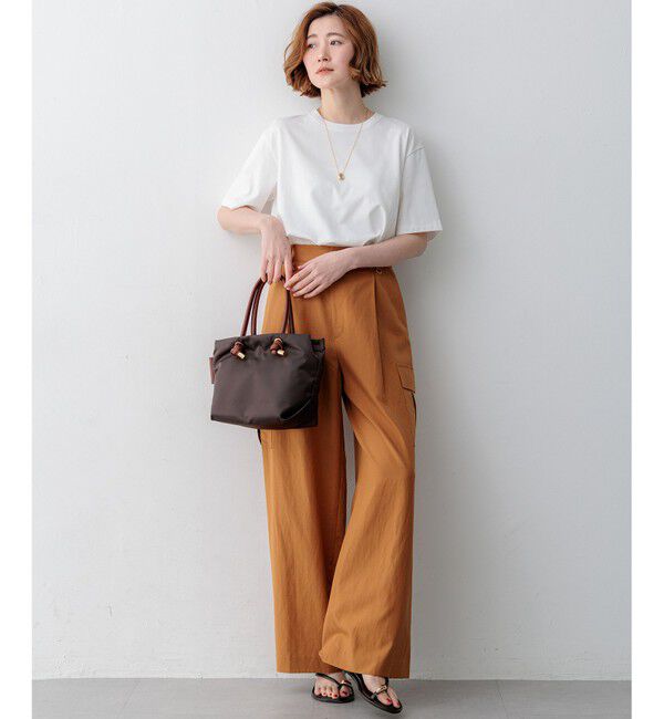 23区「【見上愛さん着用】コットンスラブポプリン カーゴパンツ」|カーゴ|