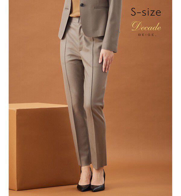 BEIGE,「【S-size】CORBY / クロップドパンツ」|スラックス|Taupe