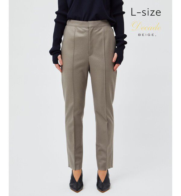 BEIGE,「【L-size】CORBY / クロップドパンツ」|スラックス|Taupe
