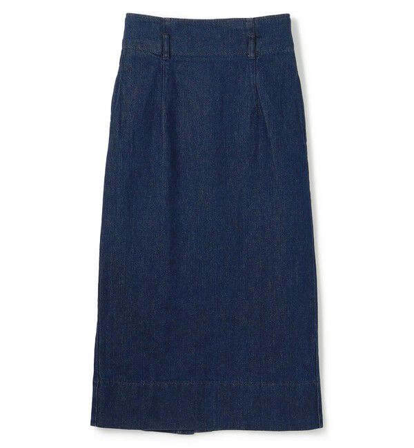 BEIGE,「【洗える・Oggi ８月号掲載】NAVIGLIO / ベルト付きハイウエストデニムスカート」|スカート|