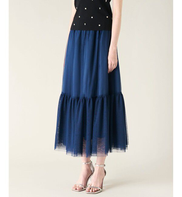 GRACE CONTINENTAL「ツイル2WAY スカート」|フレア|