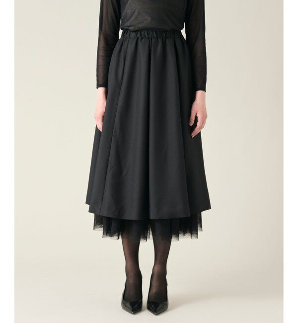 GRACE CONTINENTAL「ツイル2WAY スカート」|フレア|