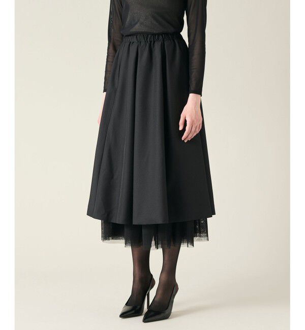 GRACE CONTINENTAL「ツイル2WAY スカート」|フレア|