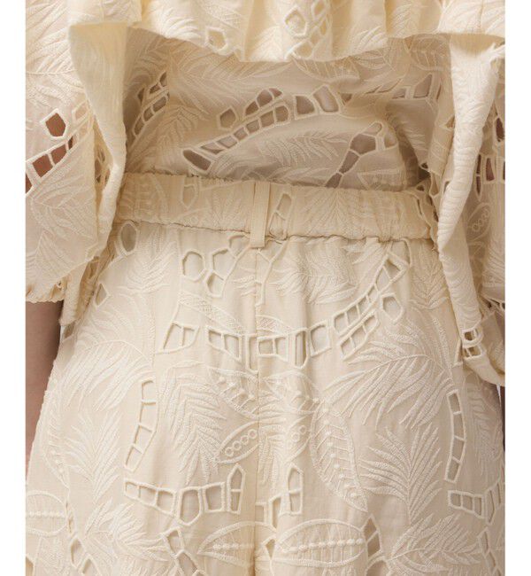 GRACE CONTINENTAL「カットワークバギーパンツ」|その他|