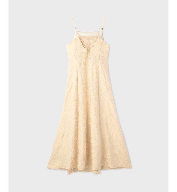 GRACE CONTINENTAL「リーフジャガードキャミワンピース」|ワンピース|