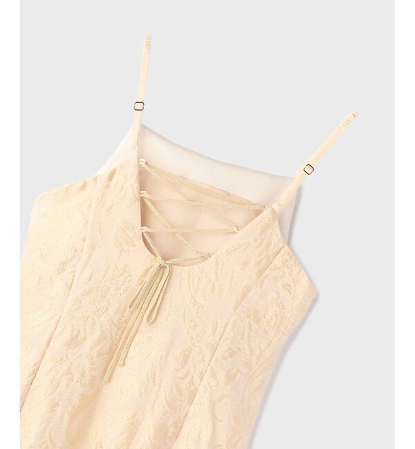 GRACE CONTINENTAL「リーフジャガードキャミワンピース」|ワンピース|