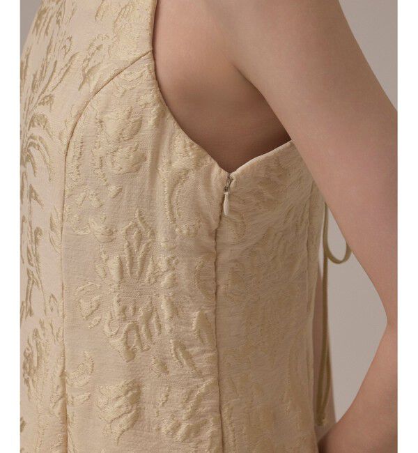 GRACE CONTINENTAL「リーフジャガードキャミワンピース」|ワンピース|