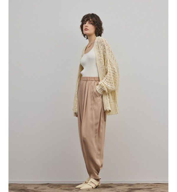 GRACE CONTINENTAL「zipミドルニットカーディガン」|カーディガン|