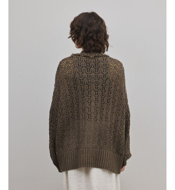 GRACE CONTINENTAL「zipミドルニットカーディガン」|カーディガン|