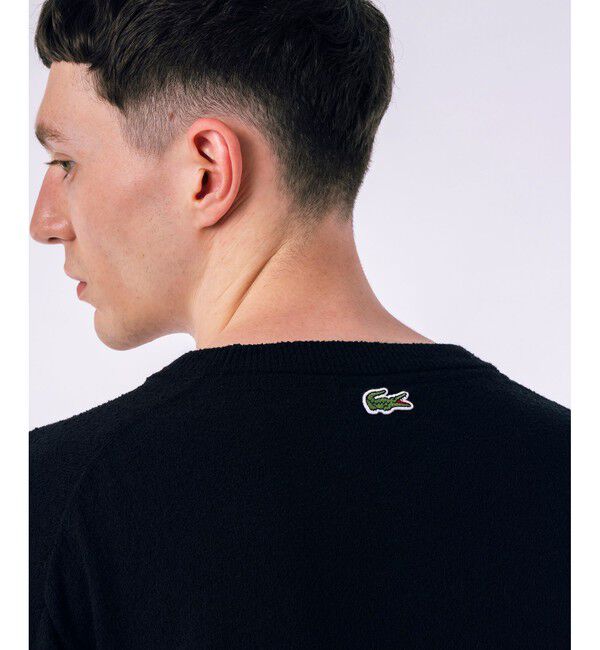 LACOSTE「ナイロン&times;コットン ジャカードグラフィック ニットセーター」|ニット・セーター|