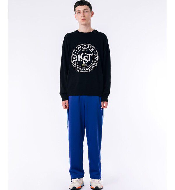 LACOSTE「ナイロン&times;コットン ジャカードグラフィック ニットセーター」|ニット・セーター|