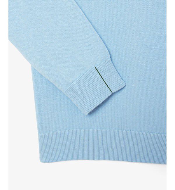 LACOSTE「ランドスケープワニロゴコットンニットセーター」|ニット・セーター|