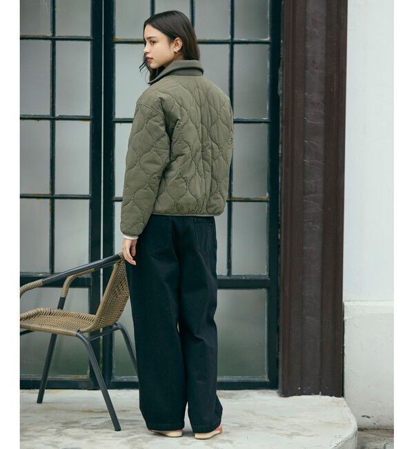 LACOSTE「THERMORE中綿 ひょうたんキルティング ハイネックジップブルゾン」|ブルゾン・スタジャン|