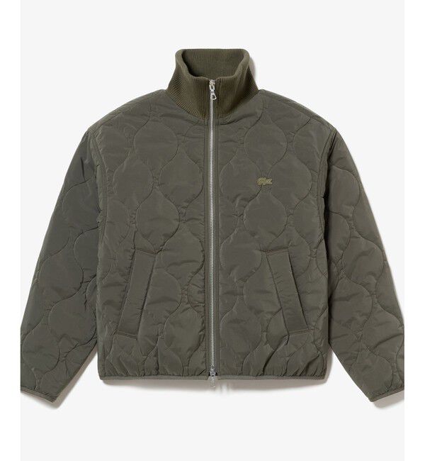 LACOSTE「THERMORE中綿 ひょうたんキルティング ハイネックジップブルゾン」|ブルゾン・スタジャン|