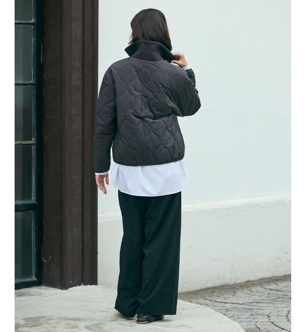 LACOSTE「THERMORE中綿 ひょうたんキルティング ハイネックジップブルゾン」|ブルゾン・スタジャン|