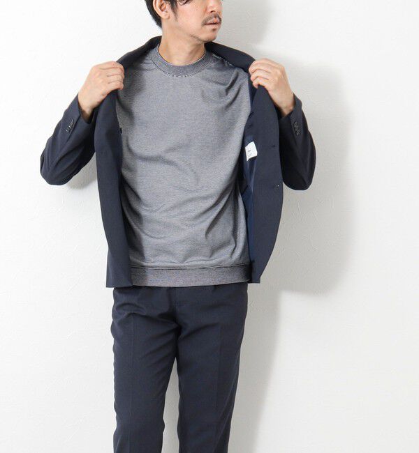 NOLLEY'S goodman「《ビジカジ対応》セミシルケットスムース ボーダードレスTシャツ 25SS」|Tシャツ・カットソー|