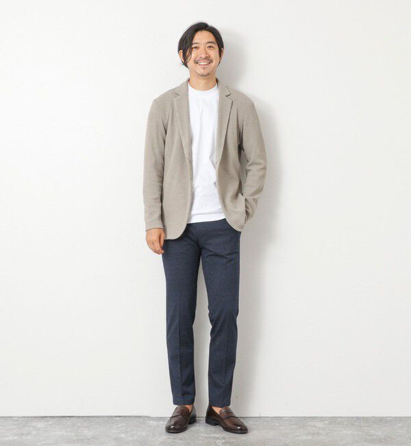 NOLLEY'S goodman「《ビジカジ対応》ハイゲージ 撚り杢 ツイルスリムフィット 25AW」|チノ|