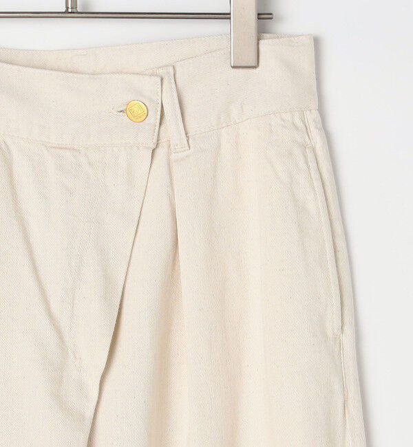 Rie Miller「【RM denim】リネン混ラップワイドパンツ」|その他|