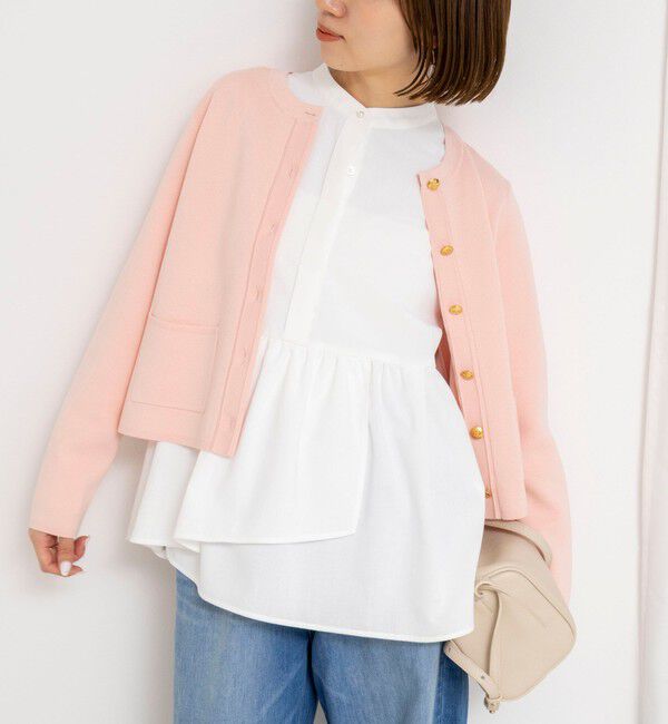 NOLLEY'S「ウォッシャブルイレギュラーヘムブラウス」|シャツ・ブラウス|ホワイト