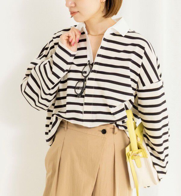 Rie Miller「ウォッシャブルBIGシルエットラガーシャツ」|Tシャツ・カットソー|